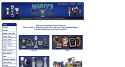 Desktop Screenshot of martystrophies.com